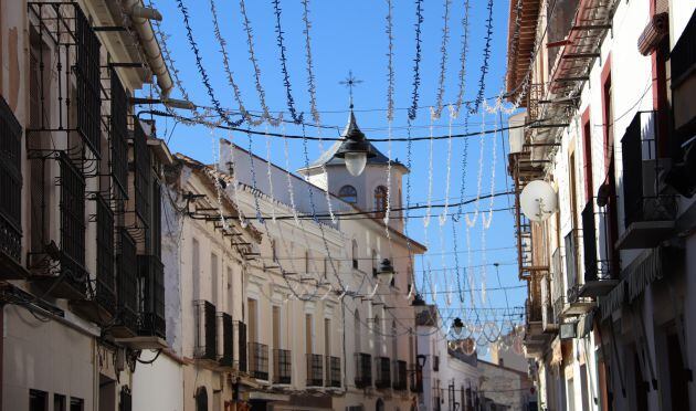 Parte del alumbrado de Manzanares (Ciudad Real)