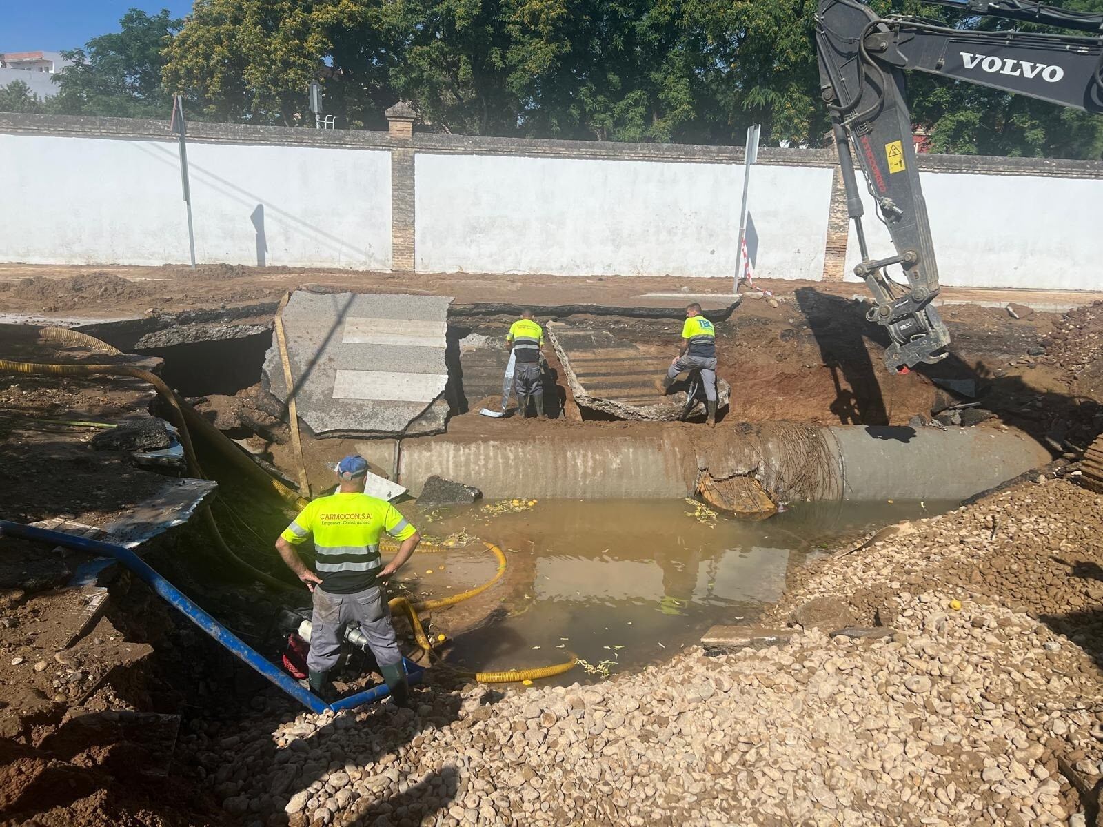 Avería que afecta al Consorcio del Huesna