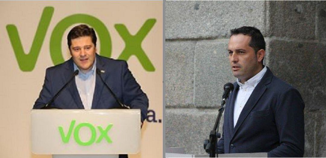 Germán Sánchez, candidato al Ayuntamiento de Ávila, y David Sierra, candidato a las Cortes de Castilla y León