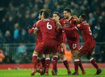 Los jugadores del Liverpool celebran un gol