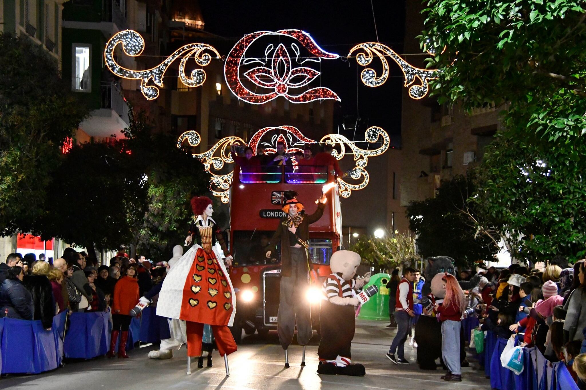 Momento de la cabalgata de Villena