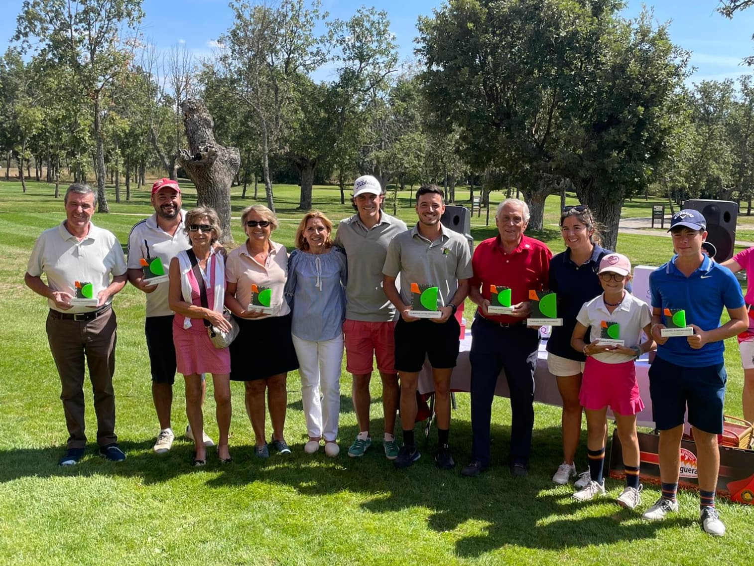 Ganadores del Memorial Mazariegos 2023, en el Club de Golf Soria.