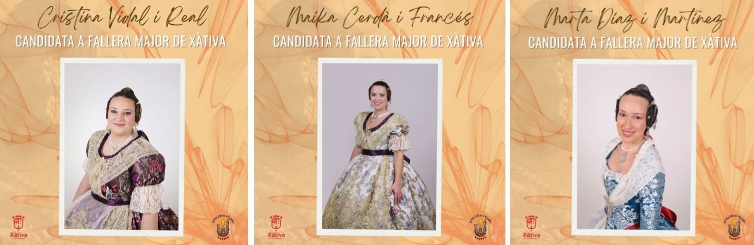 Candidatas a Fallera Mayor de Xàtiva