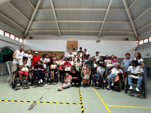 Participantes en el Campeonato de la Escuela Municipal de Deporte Adaptado de Dénia.