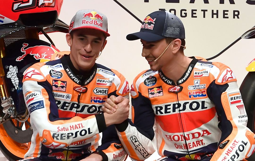 Marc Márquez y Jorge Lorenzo