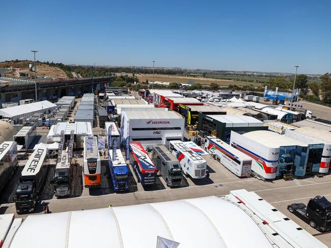 Así luce ya el paddock del circuito