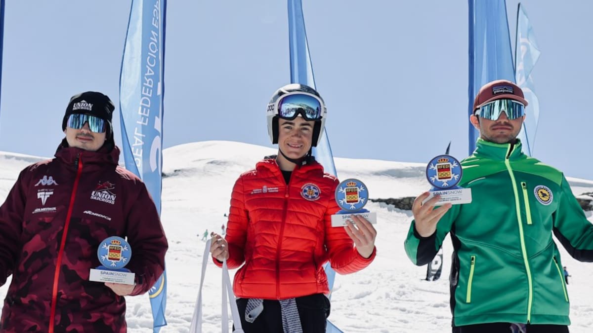 Lucas Arrudi, del club Formigal, se corona campeón de España de Skicross en Sierra Nevada