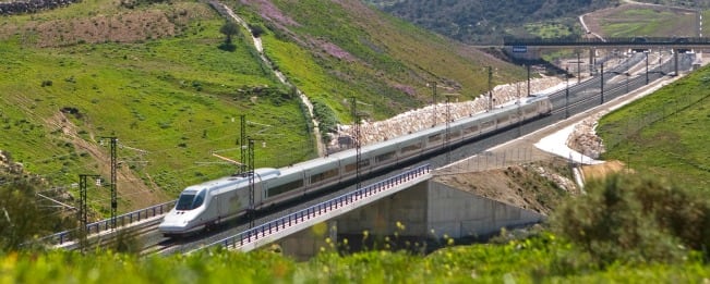 Imagen del AVE enter Málaga y Madrid