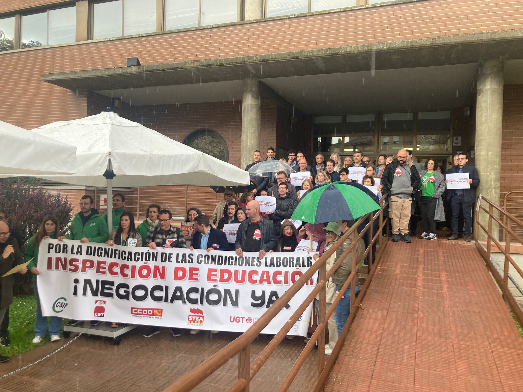 Protesta de los inspectores de Educación por sus condiciones laborales