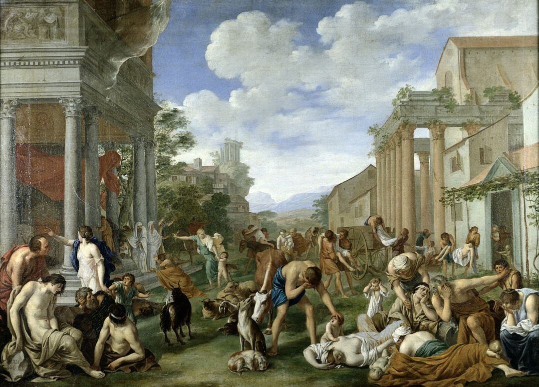 La plaga de Ashdod de Nicolás Poussin