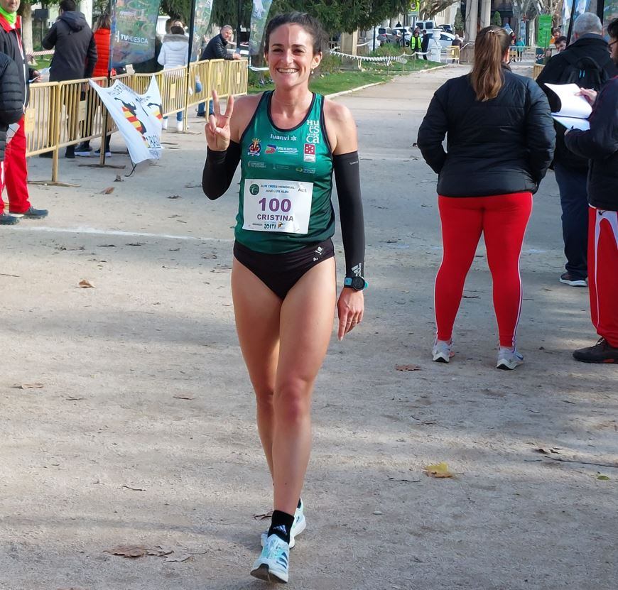 Cristina Espejo durante la prueba en Huesca del Memorial &quot;Alós&quot; del año pasado