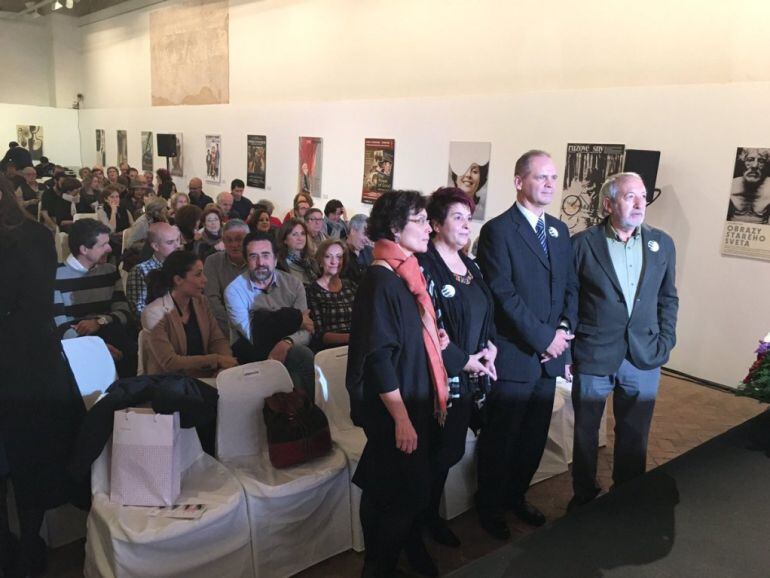 Momento de la inuguración de la Muestra de Cine Europeo Ciudad de Segovia 