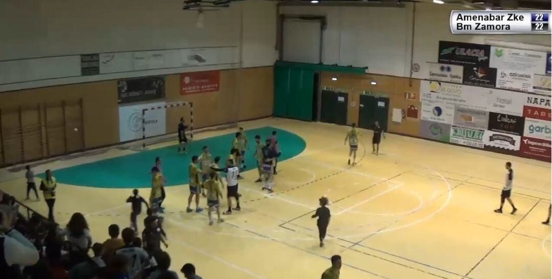 Final del partido en Zarautz 