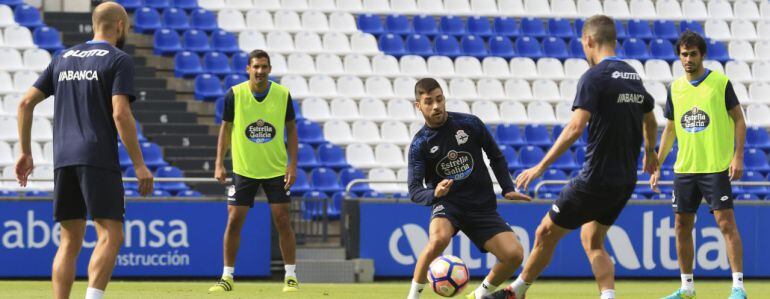 Entrenamiento del Deportivo.