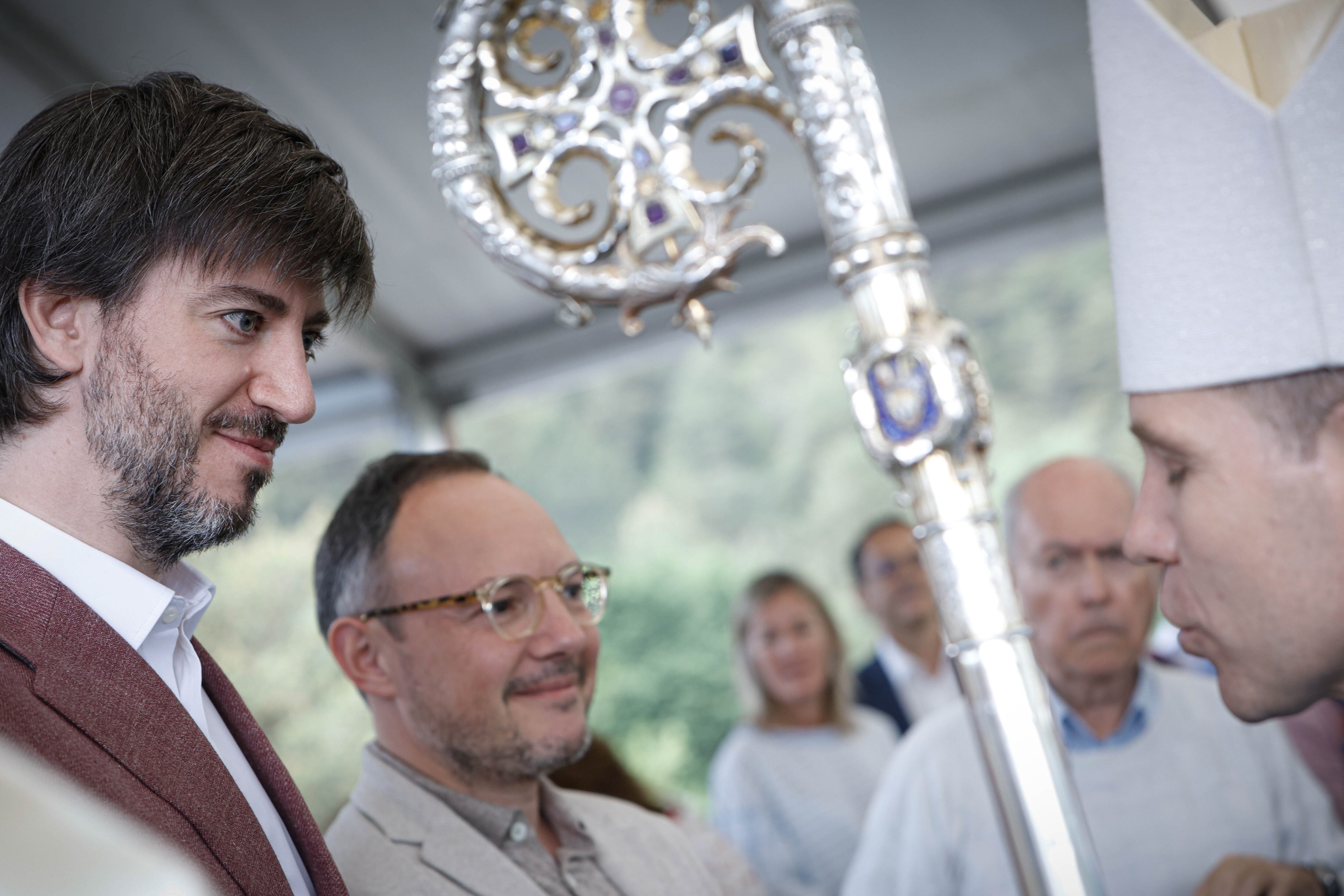 El coprincep, Josep-Lluís Serrano, durant el dia de Canòlich