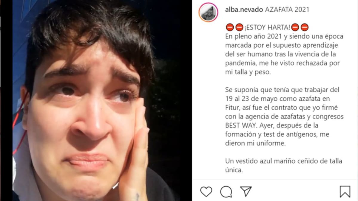 Entrevista a Alba Nevado, azafata de Fitur a la que han rechazado por su talla