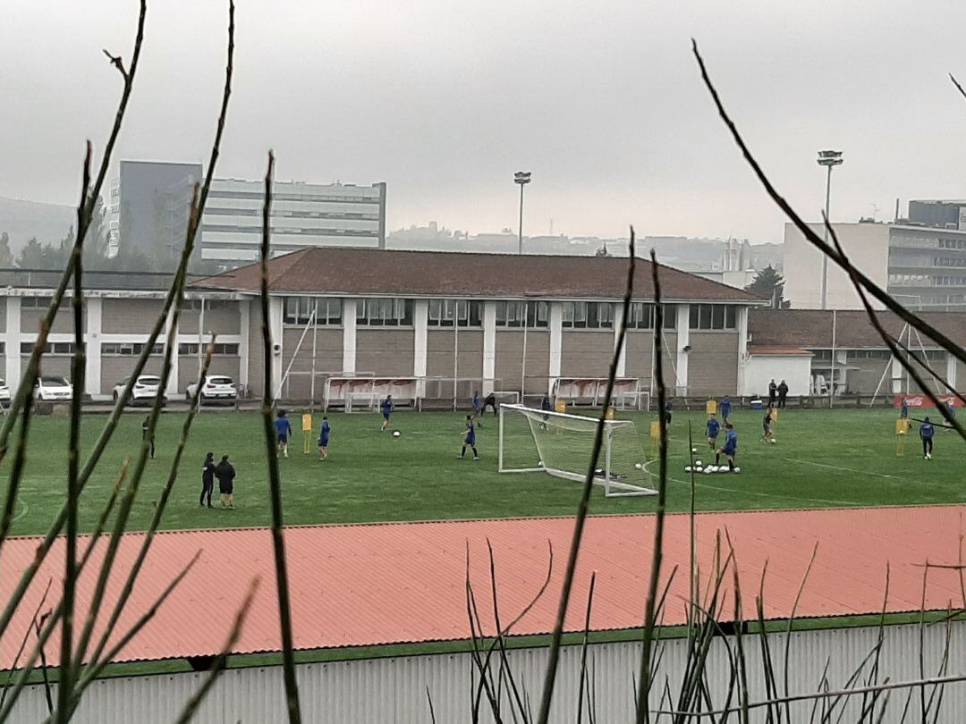 Sesión a puerta cerrada de Osasuna en Tajonar en la previa de jugar en Palma ante el Mallorca 