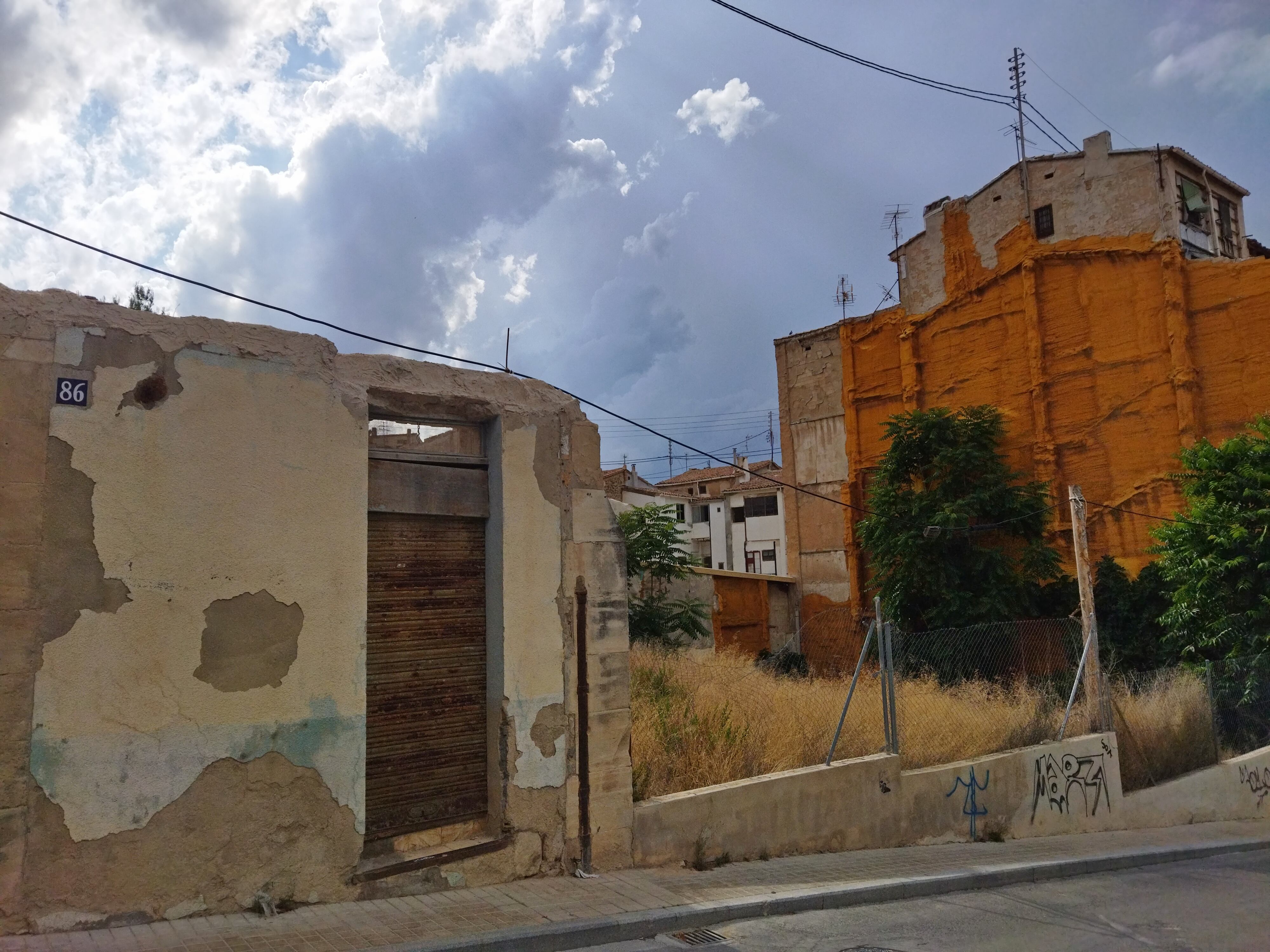 Las parcelas adquiridas por el Ayuntamiento en la calle Sant Mateu de Alcoy.