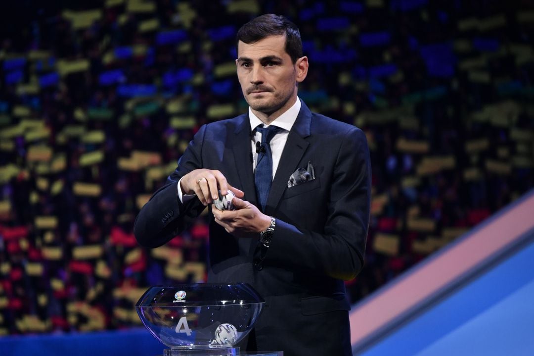 Iker Casillas, en el sorteo de la Eurocopa 2020.