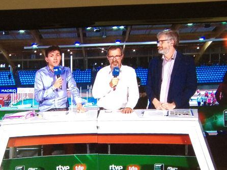 Un momento de la retransmisión de Teledeporte con la participación de Juan Carlos Higuerp
