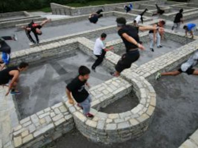Practicantes del Parkour de nuestra ciudad