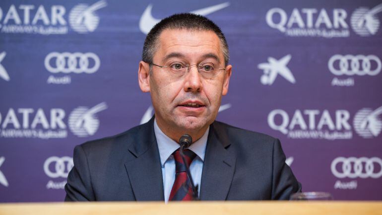 Bartomeu, presidente del Barcelona, comparece ante la prensa