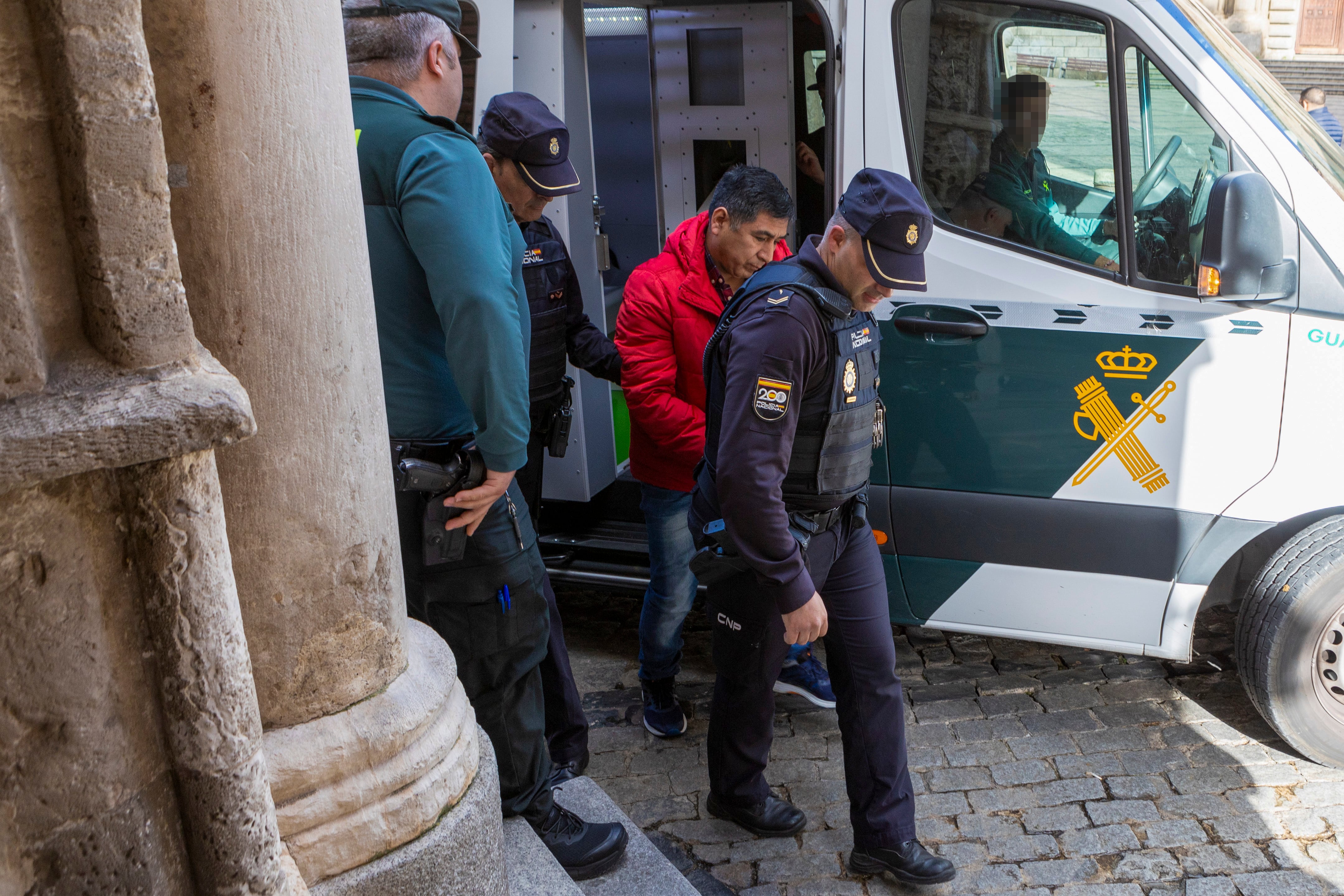 Llegada del acusado de asesinar a su expareja en Almonacid (Toledo) a su llegada a la Audiencia Provincial en Toledo para el comienzo de su juicio el pasado lunes