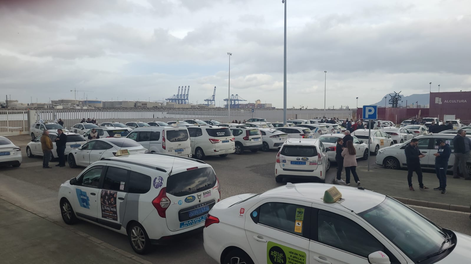 Concentración Taxis Algeciras.