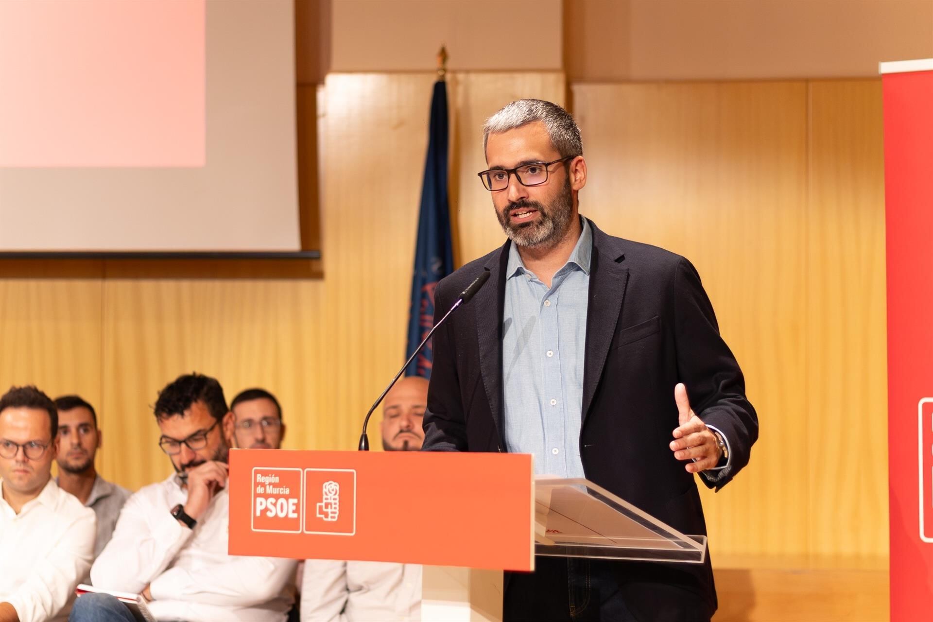 El secretario general del PSOE en la Región de Murcia, Francisco Lucas