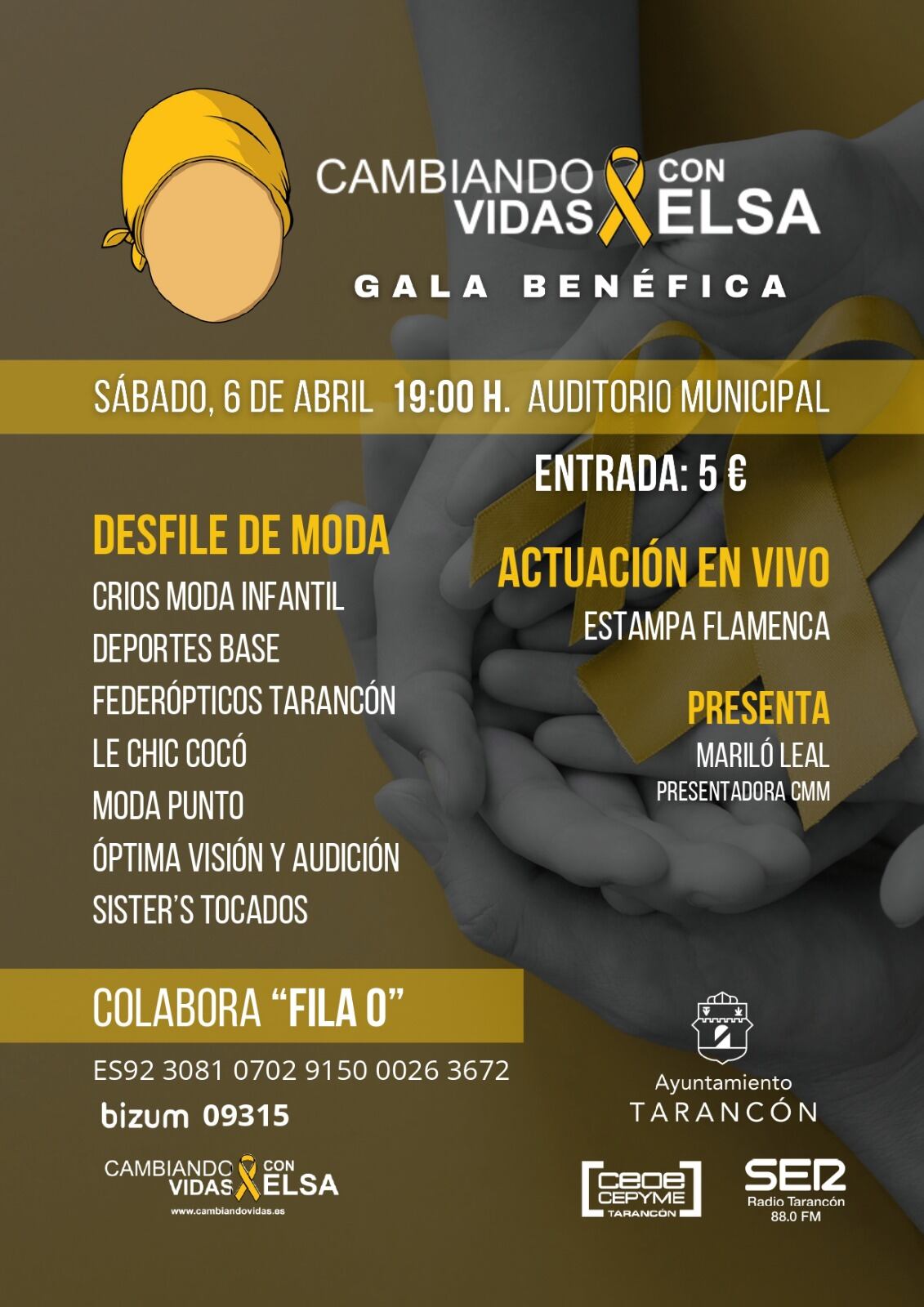 Cartel de la Gala &quot;Cambiando Vidas con Elsa&quot;