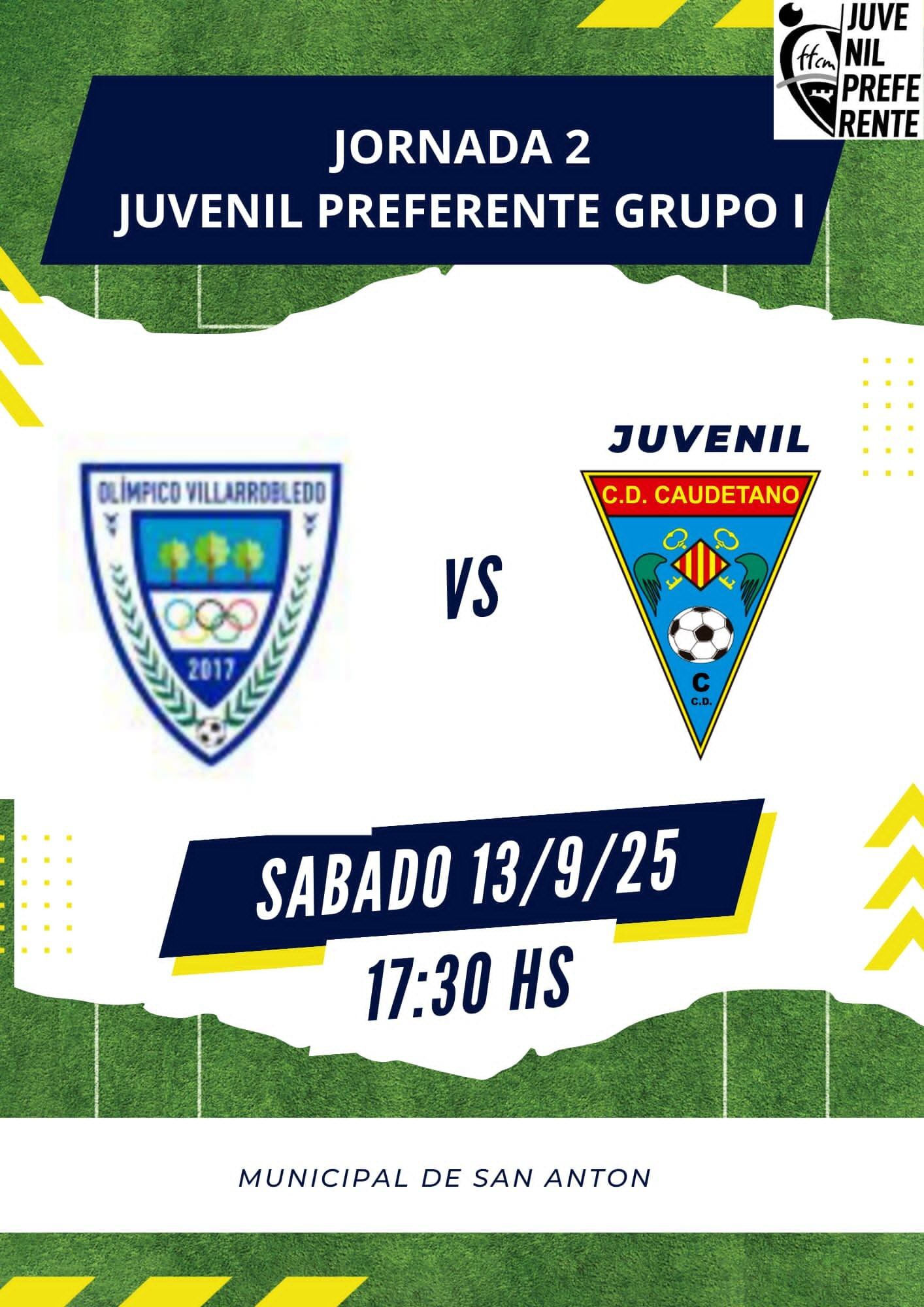 Cartel del partido del juvenil