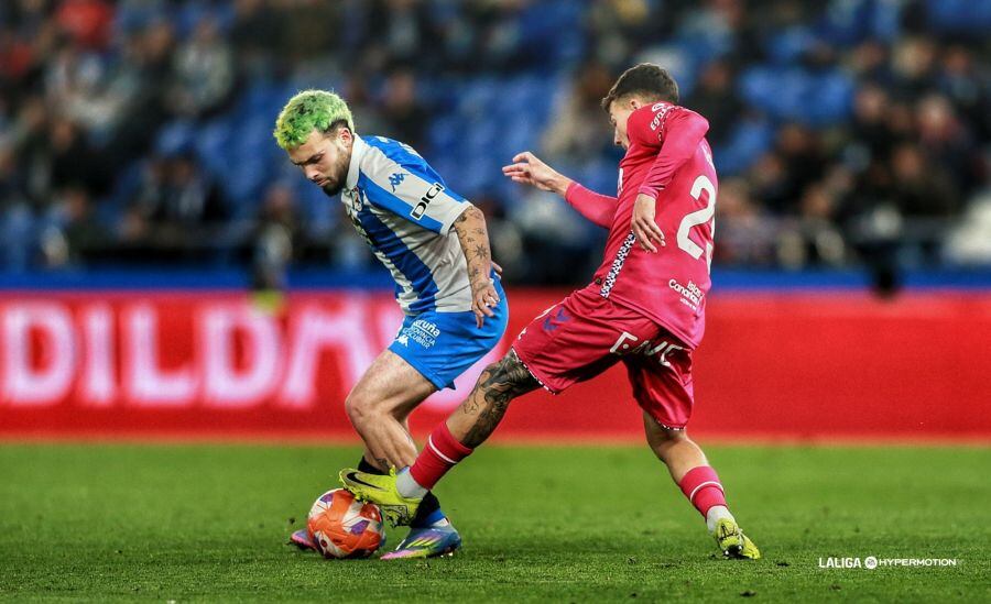 Mella en el partido frente al Tenerife | Foto: LaLiga