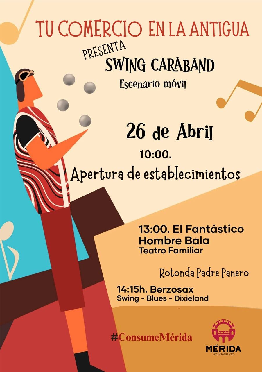 Cartel Tu comercio en La Antigua