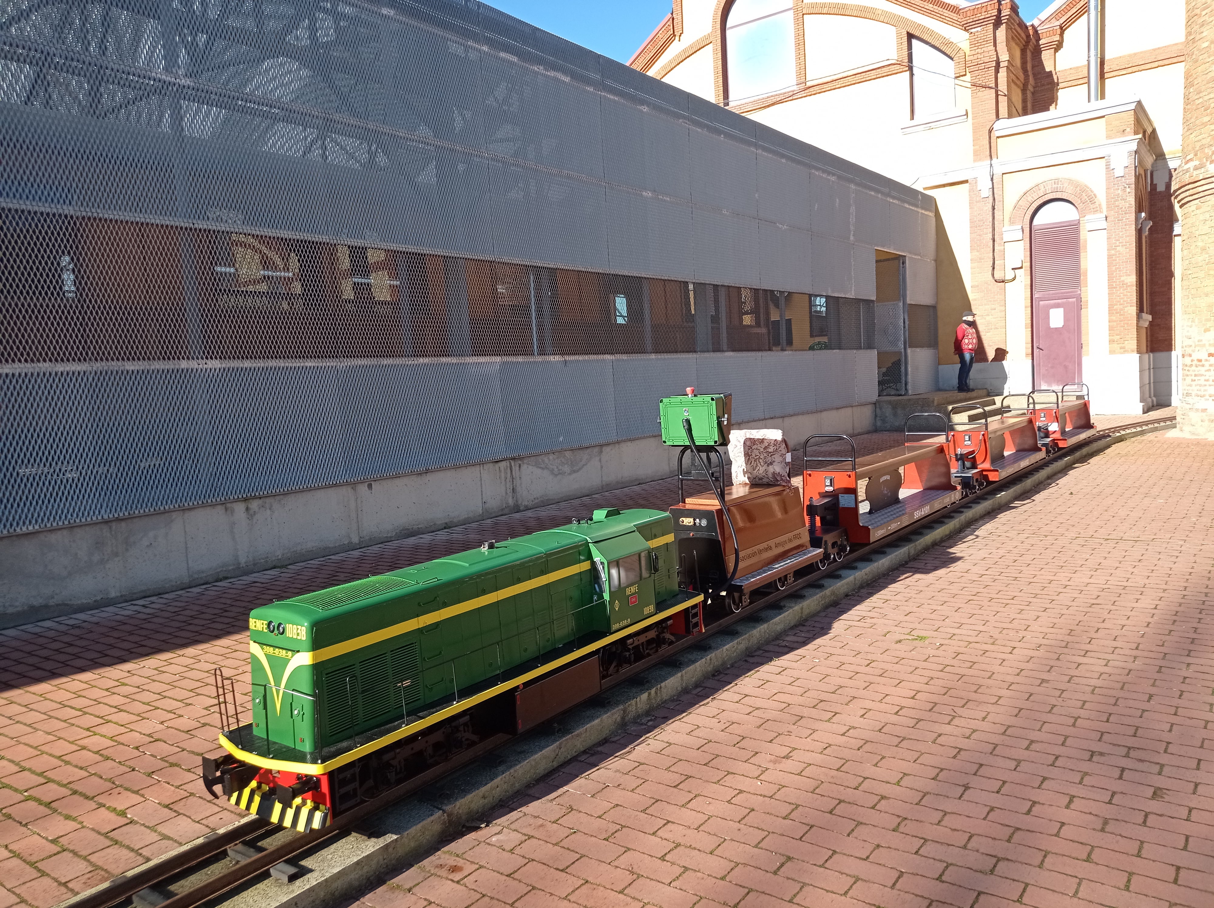 Tren a escala del Nuevo Museo del Ferrocarril de Venta de Baños