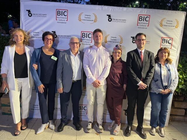 Autoridades en el primer acto de la Fita de Cocentaina 2025