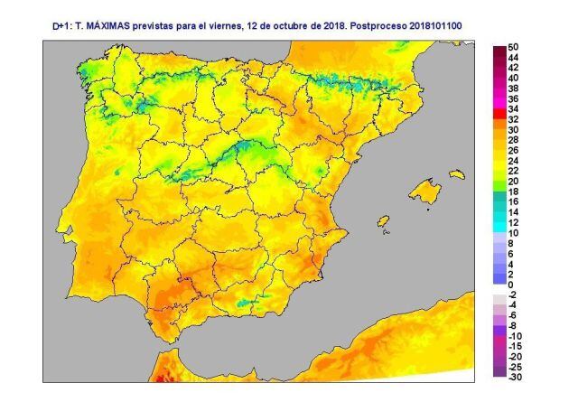 Aemet prevé un puente con temperaturas por encima de lo normal y sin lluvias que llegarán el domingo.
