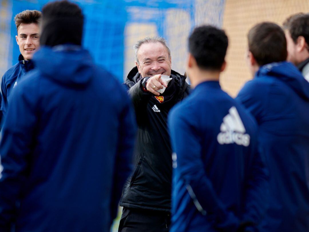 Juan Ignacio Martínez durante un entrenamiento en la Ciudad Deportiva