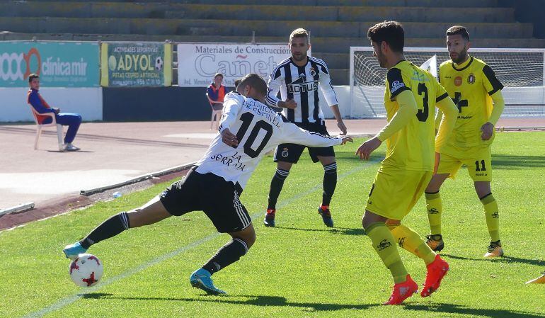 Un momento del partido.