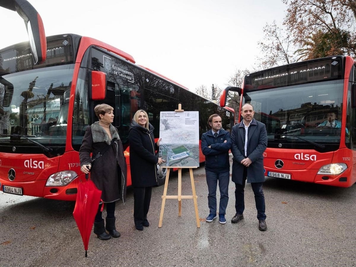 Las cocheras de los autobuses urbanos de la capital se ubicarán en un gran solar junto a la Ciudad Deportiva del Granada CF