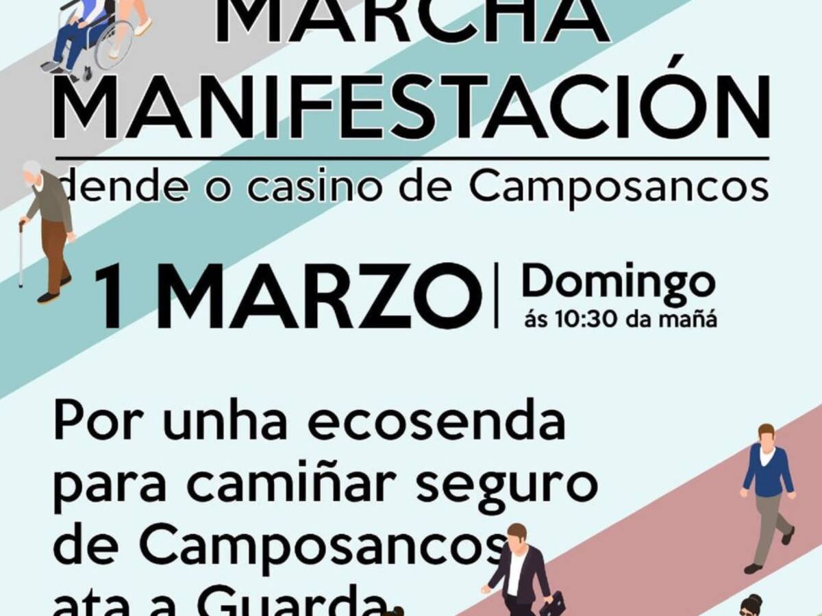 Camposancos se moviliza por una senda peatonal