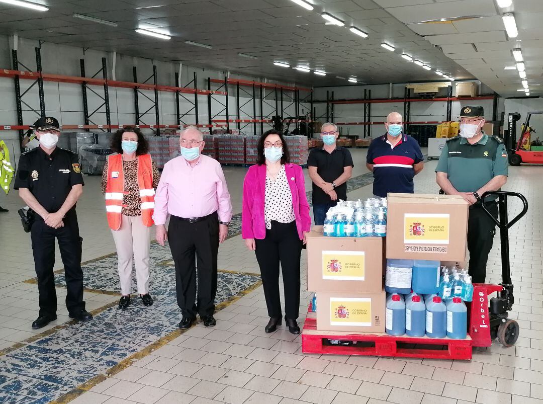 La Subdelegada del Gobierno en Castellón, Soledad Ten, junto con el Coronel Jefe de la Guardia Civil de Castelló, Miguel Fresneda y el Comisario Jefe provincial de la Policía Nacional de Castelló, Emilio Romero