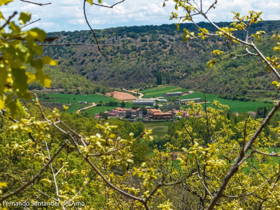 Vista general de Alboreca, pedanía de Sigüenza.