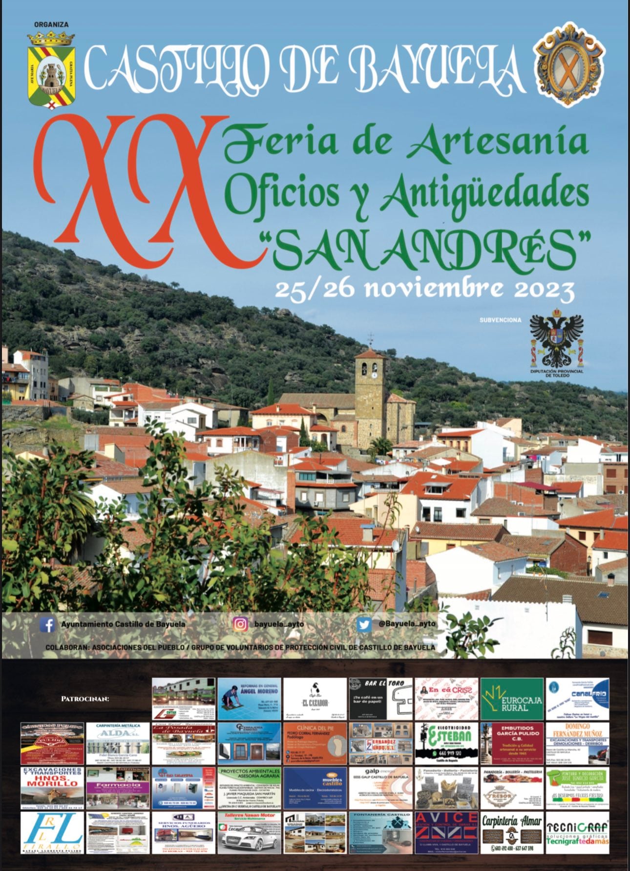 El municipio de la Sierra de San Vicente lleva dos décadas celebrando esta feria de artesanía