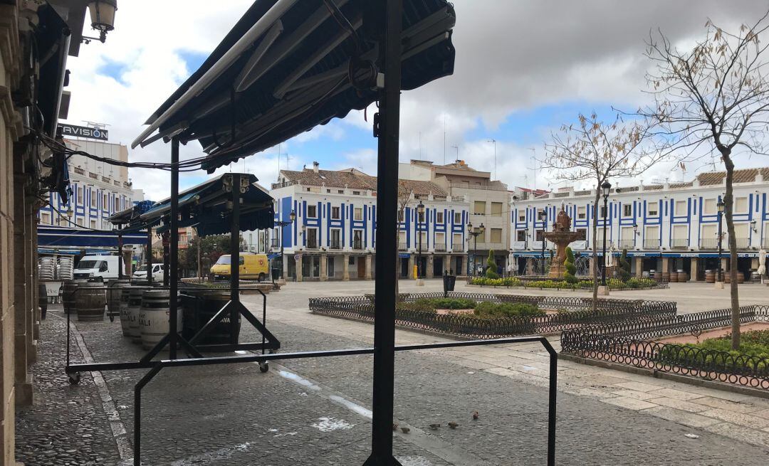 Imagen de archivo de la Plaza de España de Valdepeñas (Ciudad Real) 