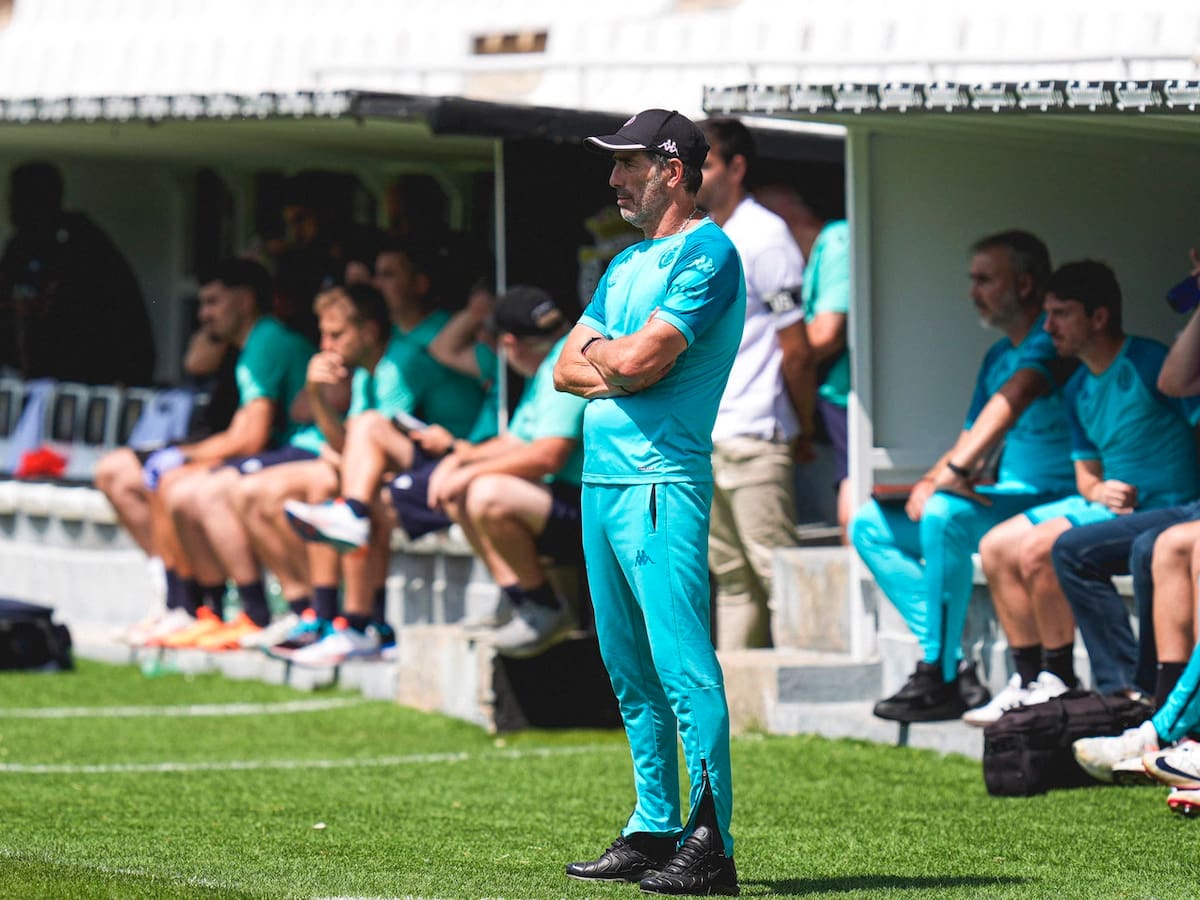Guillermo Almada en la previa ante el Mirandés