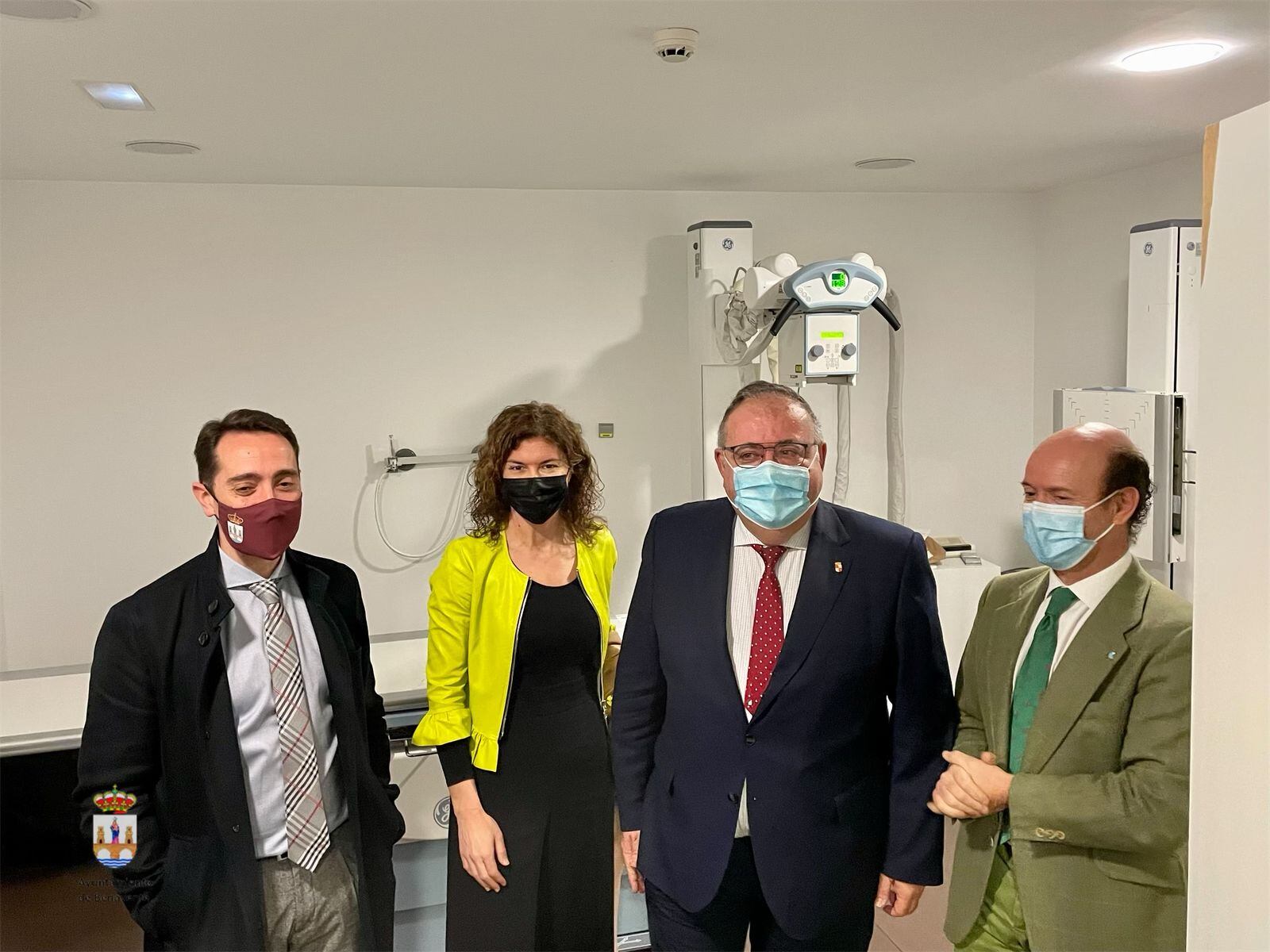 El Consejero de Sanidad, Alejandro Vázquiez, durante su visita al Hospital Comarcal de Benavente