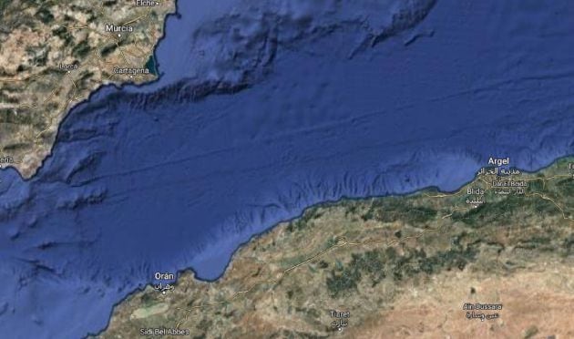 Distancia entre Cartagena y Orán y la costa argelina