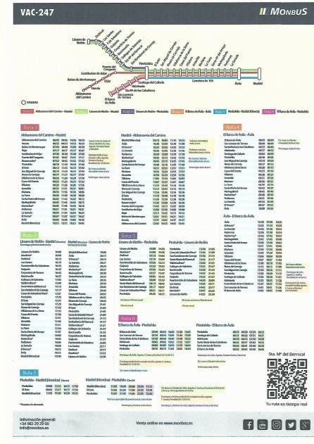 Horarios de las nuevas líneas