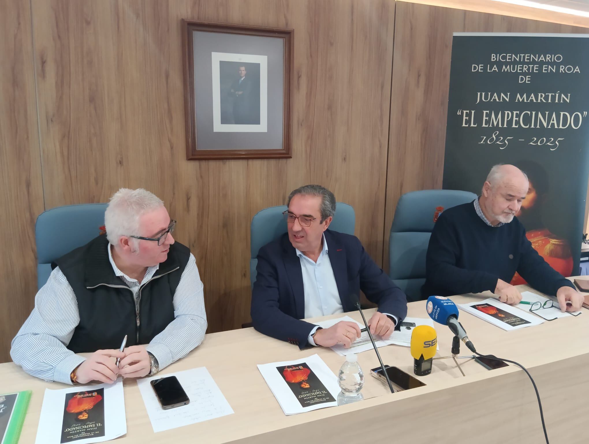 De izquierda a derecha, Ignacio Moratinos, David Colinas Maté y Sátur Rioja