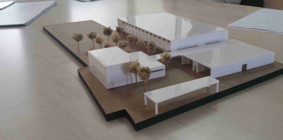 Maqueta del nuevo colegio de La Xara.